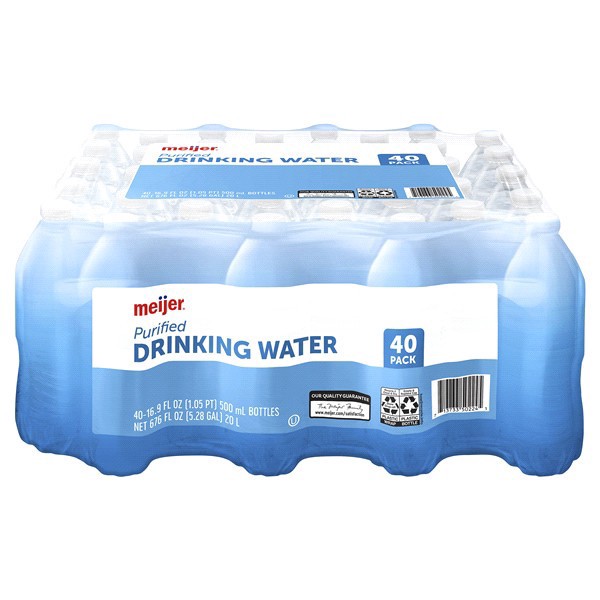 slide 2 of 5, Meijer Purified Drinking Water Bottles- 40 ct; 16.9 oz, 40 ct; 16.9 oz