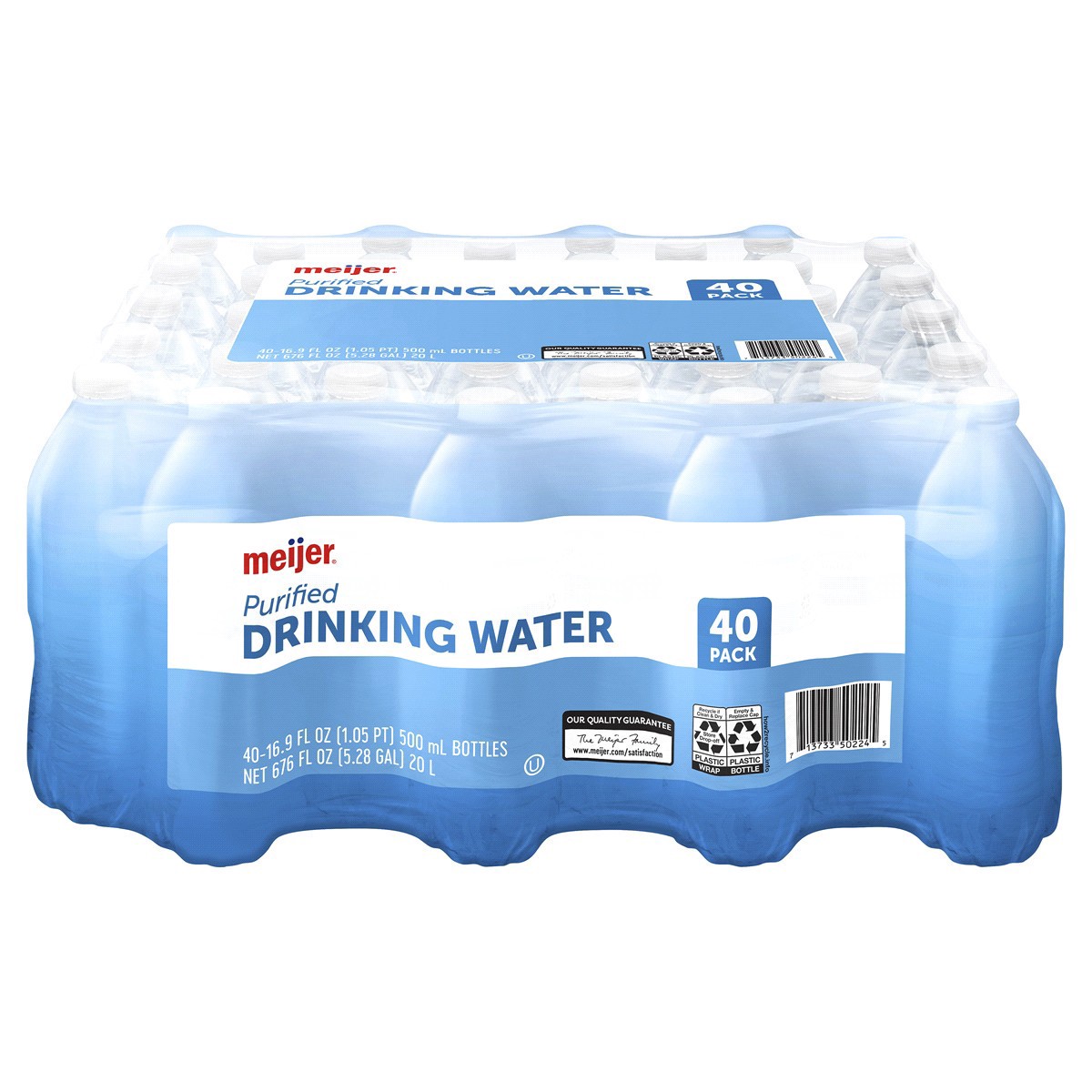 slide 4 of 5, Meijer Purified Drinking Water Bottles- 40 ct; 16.9 oz, 40 ct; 16.9 oz