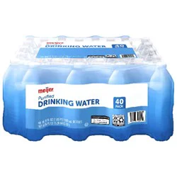 Meijer Purified Drinking Water Bottles- 40 ct; 16.9 oz