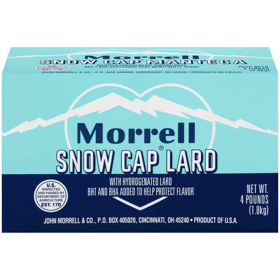 slide 1 of 3, John Morrell Snow Cap Lard, 4 lb