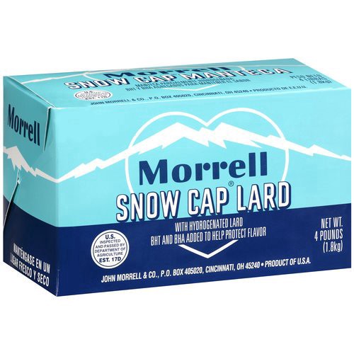 slide 1 of 3, John Morrell Snow Cap Lard, 4 lb
