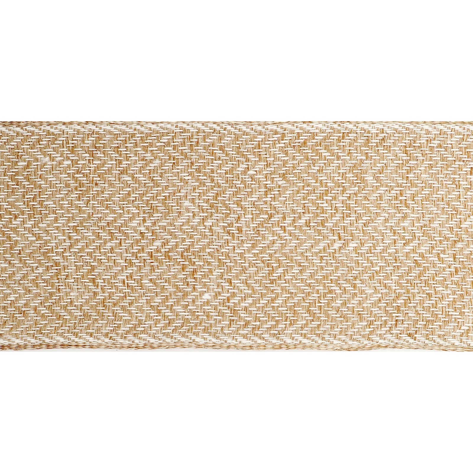 slide 4 of 4, 2.5" X 25ft. Wired Herringbone Ribbon By Celebrate It Decor, 2.5 in x 25 ft