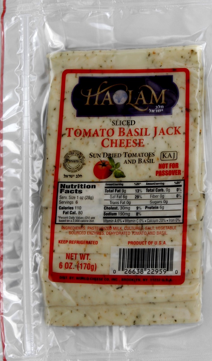 slide 3 of 3, Haolam Cheese Slices 6 oz, 6 oz