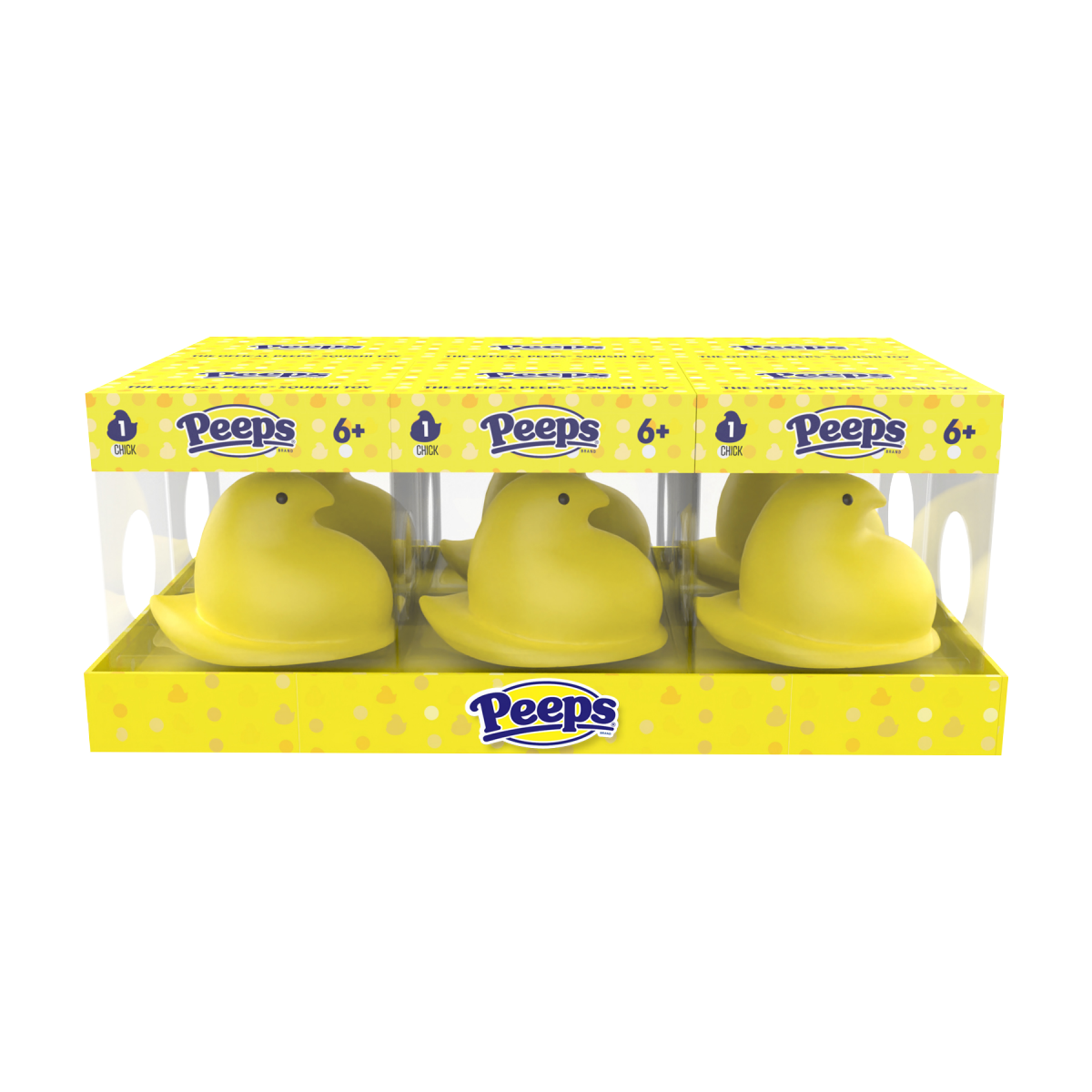 slide 1 of 1, Peeps Squishi Chick, 1 ct