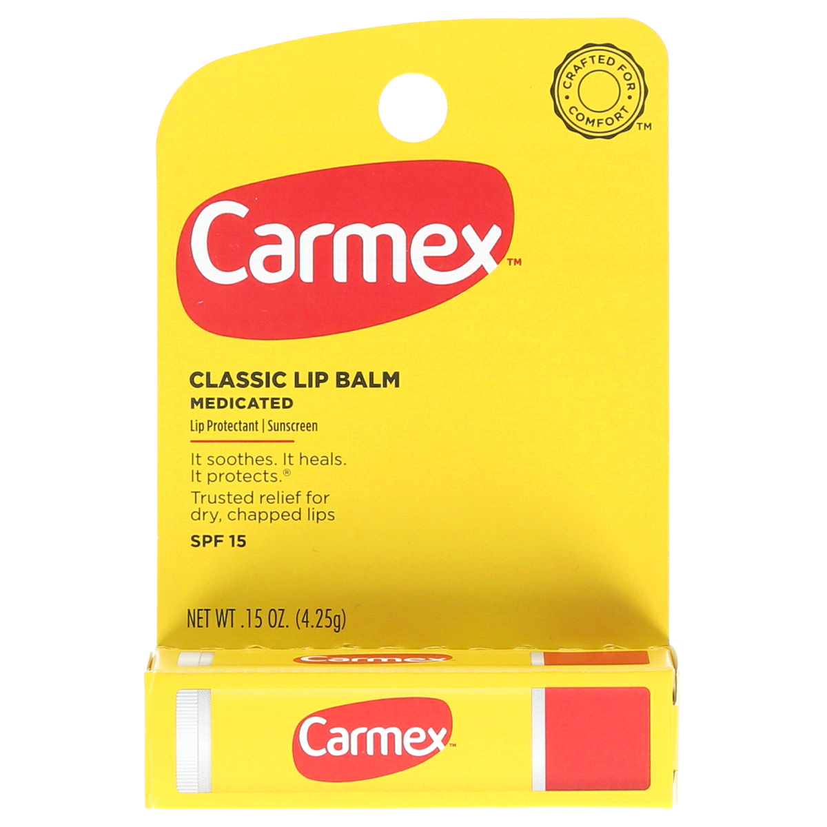 slide 1 of 9, Carmex Original Stick Lip Balm, 0.15 oz