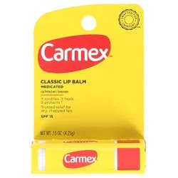 Carmex Classic Medicated SPF 15 Lip Balm 0.15 oz