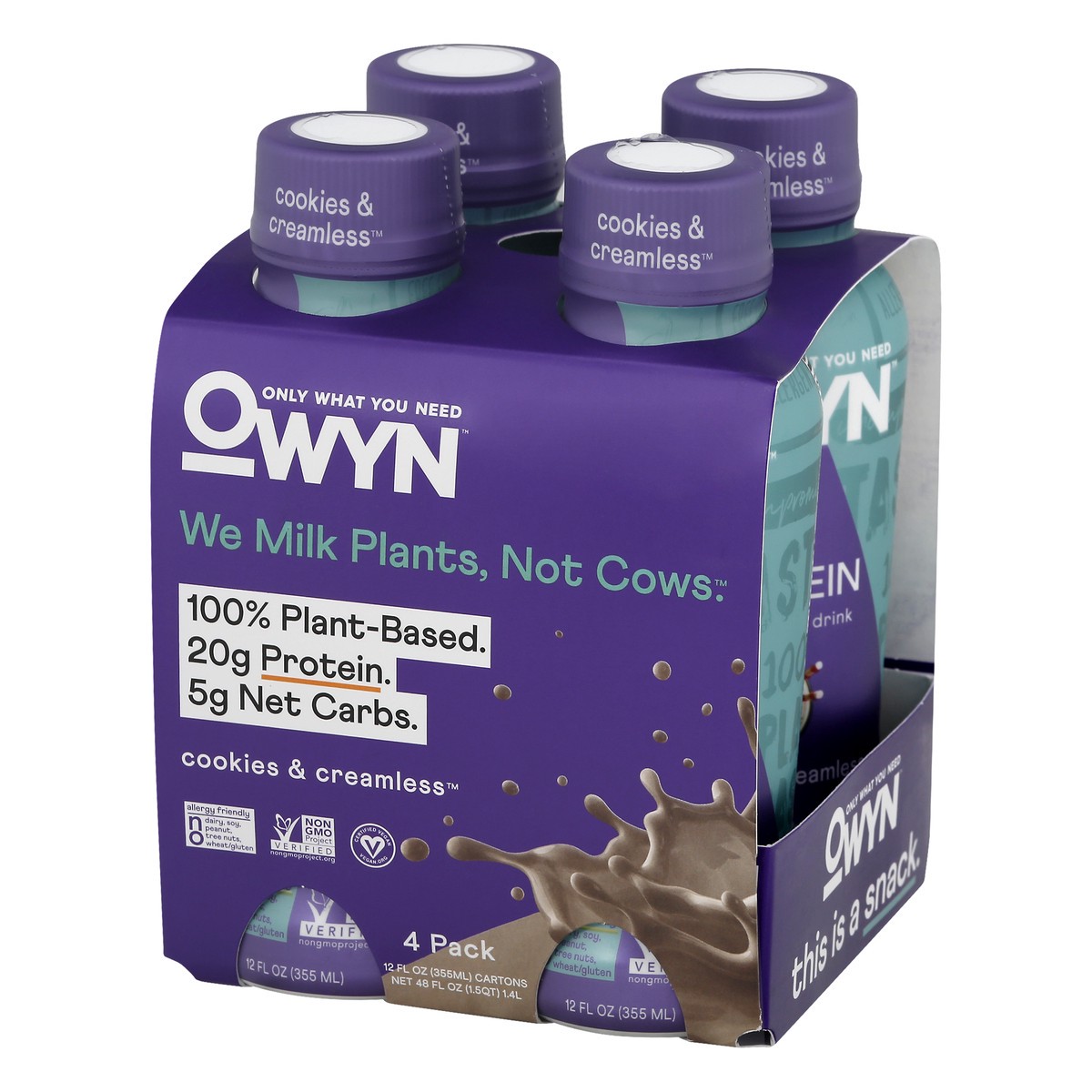 OWYN Plant-Based Cookies & Creamless Protein Drink 4 ea 4 ct | Shipt