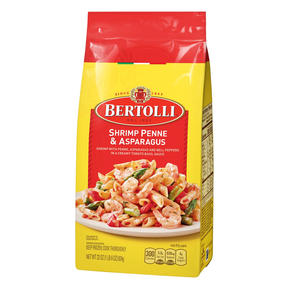 slide 8 of 11, Bertolli Shrimp Penne & Asparagus 22 oz, 22 oz