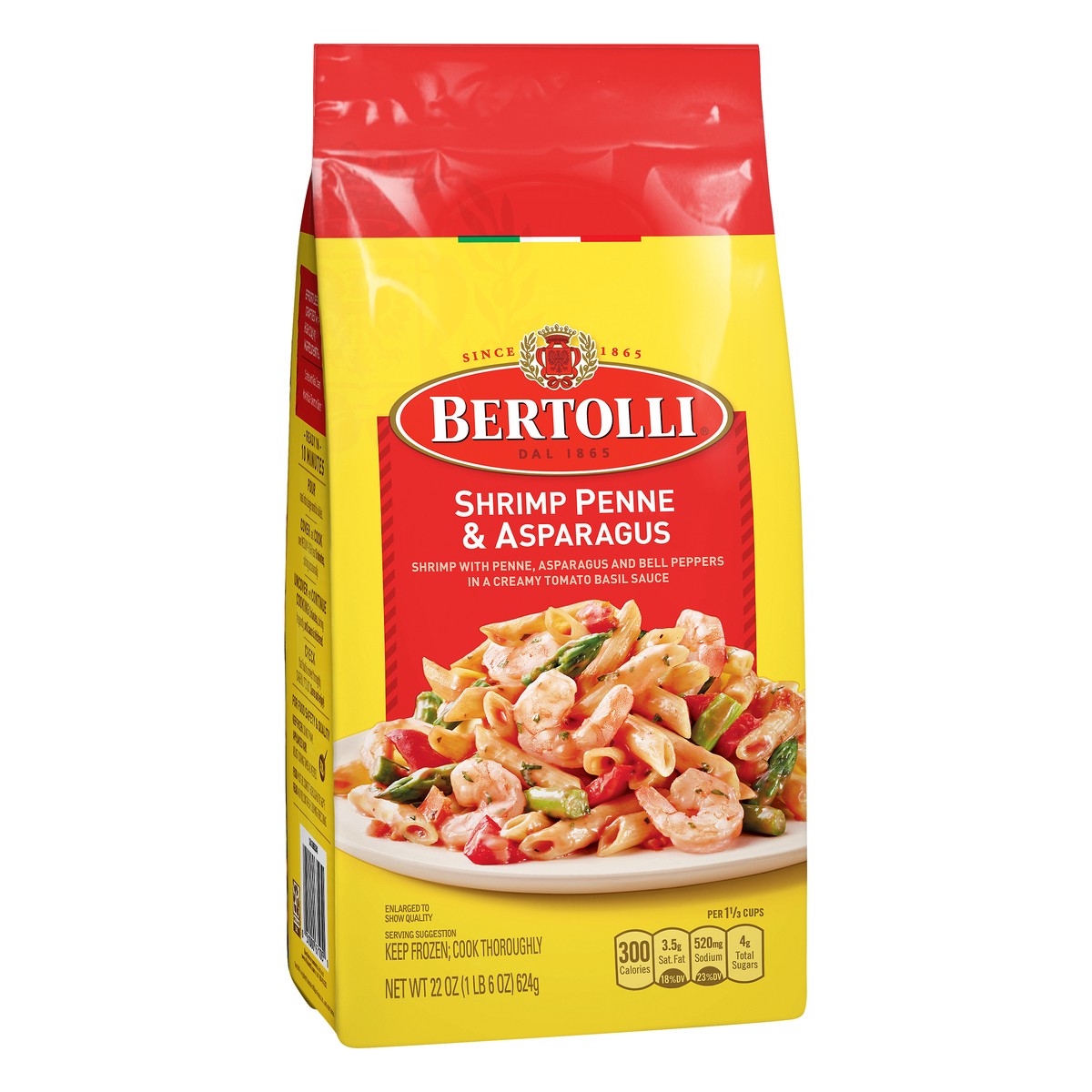 slide 10 of 11, Bertolli Shrimp Penne & Asparagus 22 oz, 22 oz