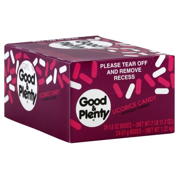 slide 1 of 1, Hershey's Good & Plenty Candy, 24 ct