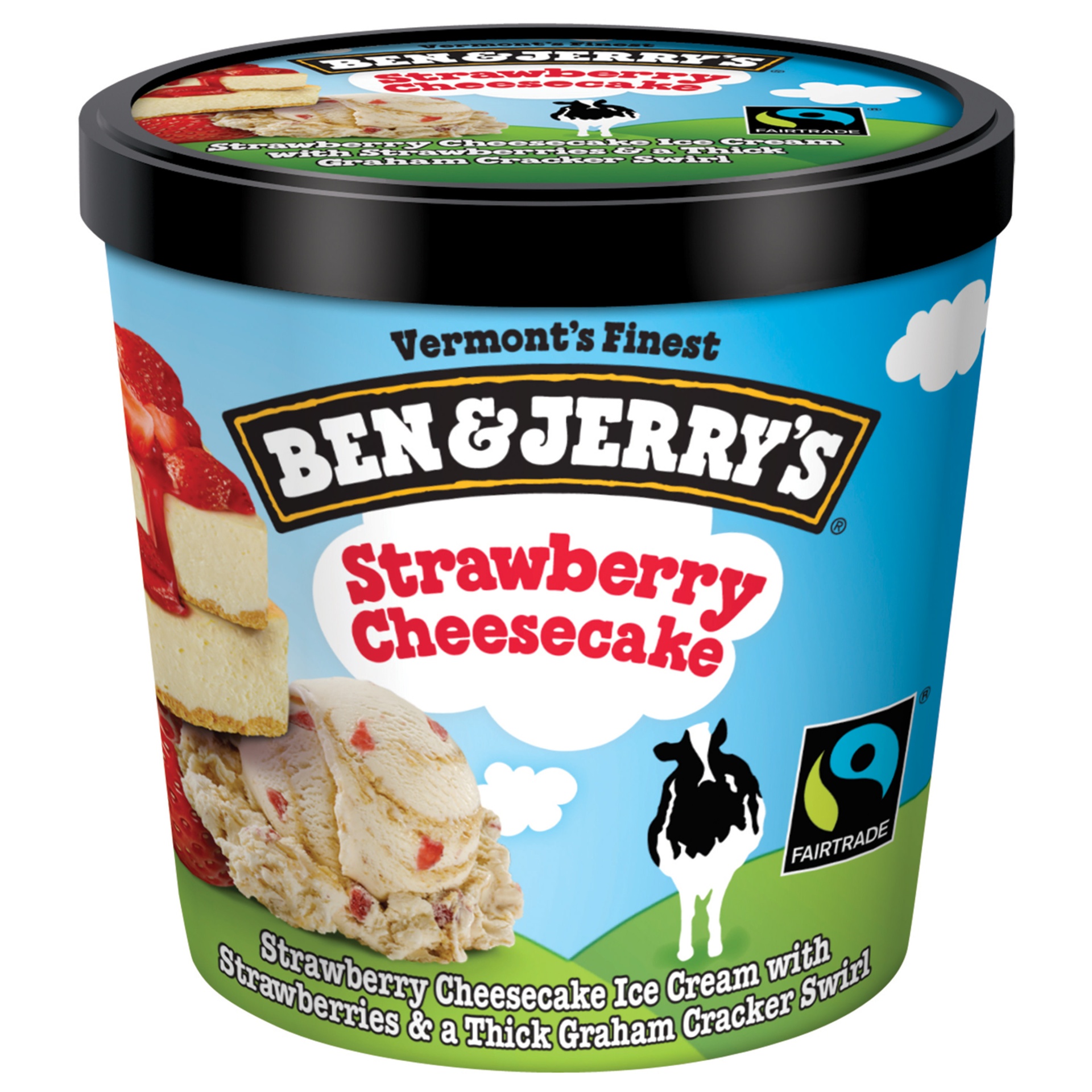 slide 1 of 6, Ben & Jerry's Ice Cream Strawberry Cheesecake, 4 oz, 4 oz