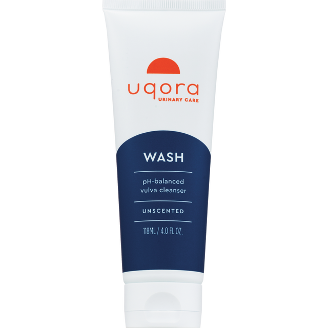 slide 1 of 1, Uqora Wash pH-Balanced Unscented Vulva Cleanser, 4 fl oz