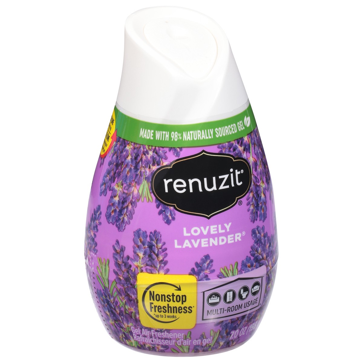 slide 5 of 9, Renuzit Gel Air Freshener, Lovely Lavender, 7 oz