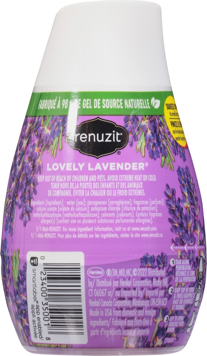 slide 8 of 9, Renuzit Gel Air Freshener, Lovely Lavender, 7 oz