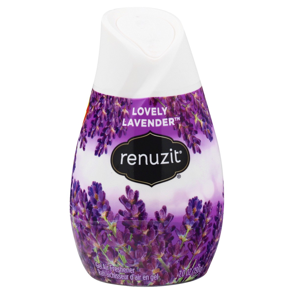 slide 1 of 1, Renuzit Lovely Lavender Gel Air Freshener 7.0 oz, 7 oz