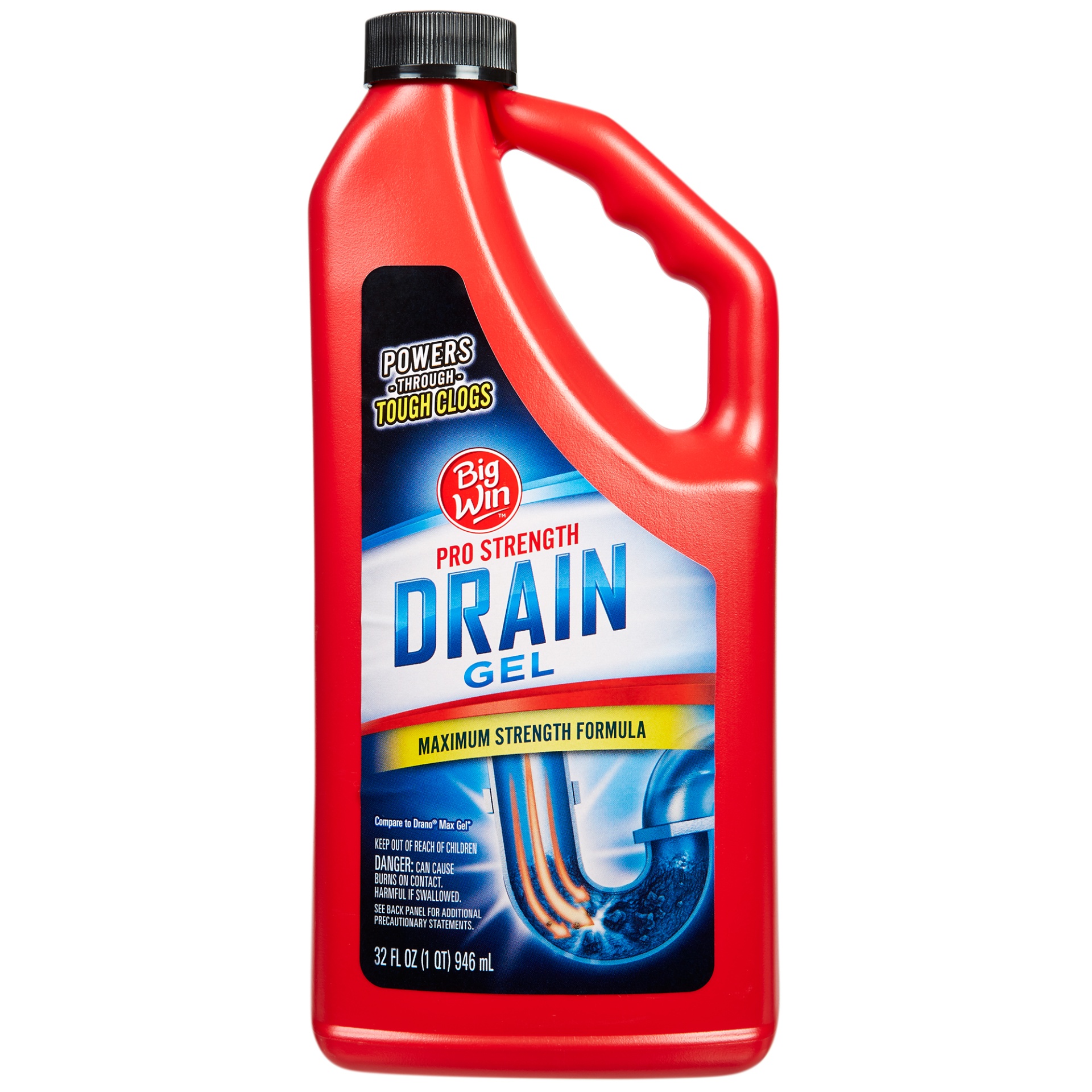 slide 1 of 1, Big Win Pro Strength Drain Gel, 32 fl oz