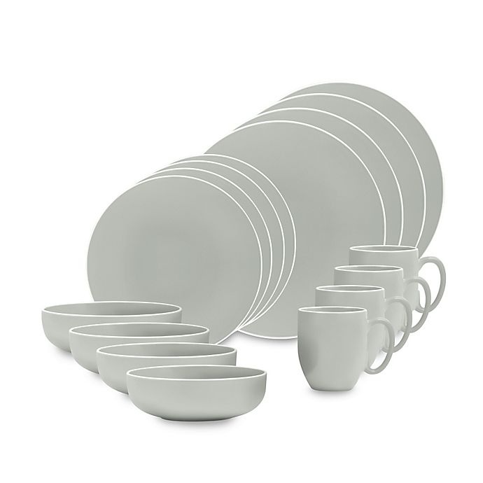 slide 1 of 1, Vera Wang Wedgwood Vera Colors Dinnerware Set - Teal, 16 ct