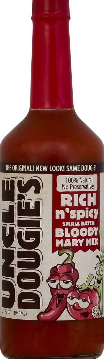 slide 2 of 2, Uncle Dougie's Bloody Mary Mix, Rich n' Spicy, Small Batch, 32 oz