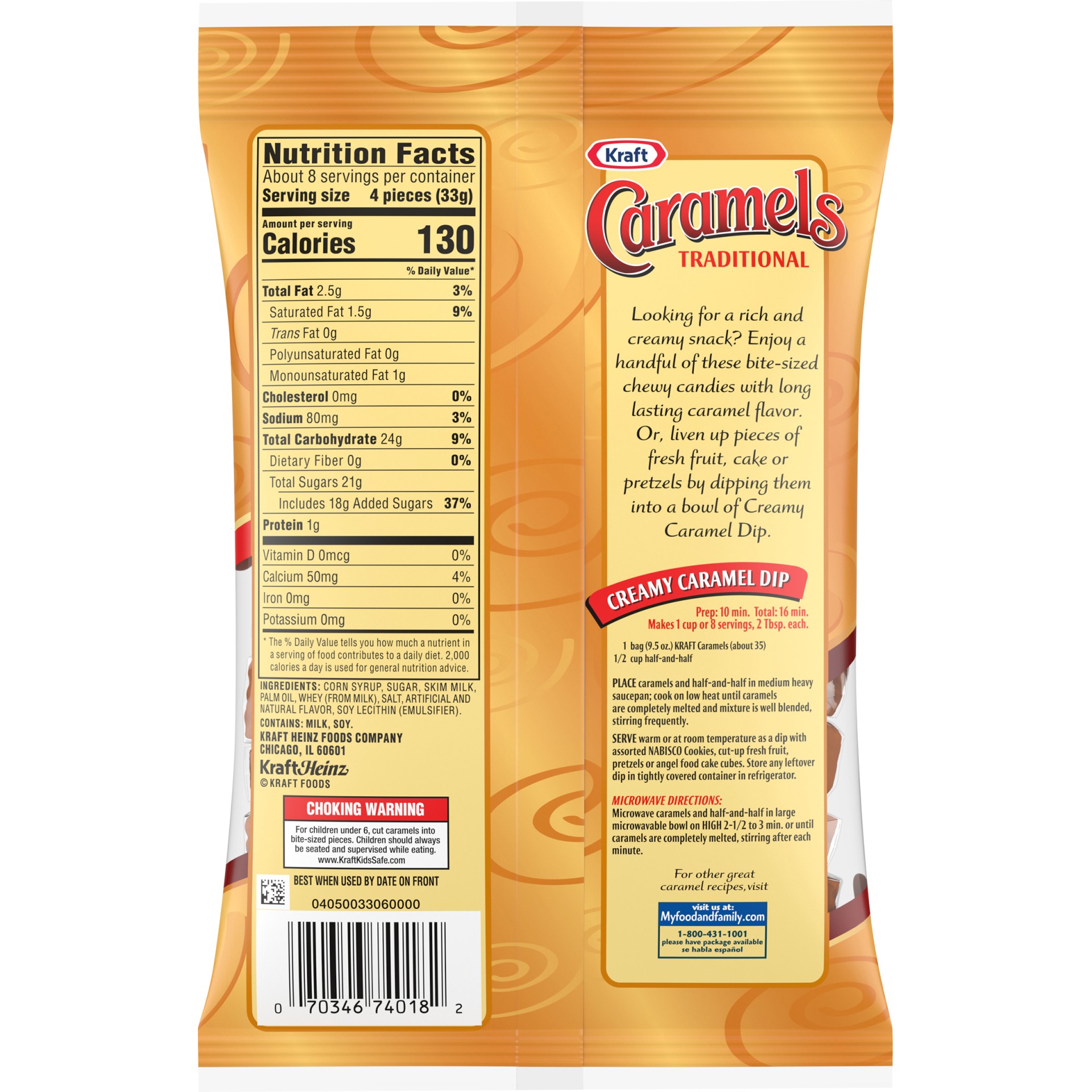 slide 7 of 7, Kraft America's Classic Individually Wrapped Candy Caramels, 9.5 oz