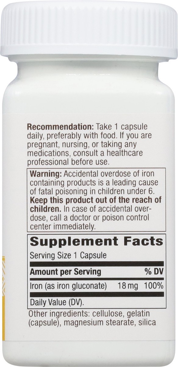 slide 4 of 14, Nature's Way 18 mg Iron 100 Capsules, 100 ct; 18 mg