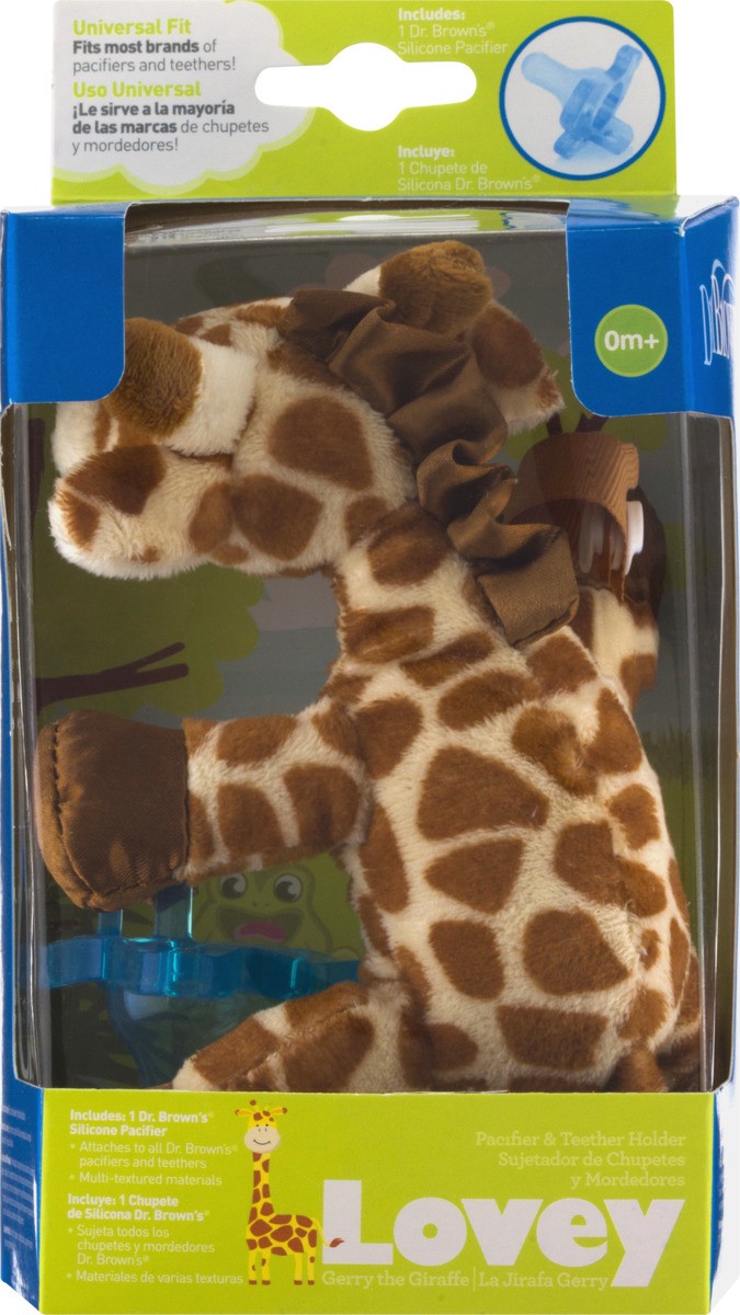 slide 8 of 9, Dr. Brown's Gerry The Giraffe Lovey Pacifier & TeeTher Holder, 1 ct