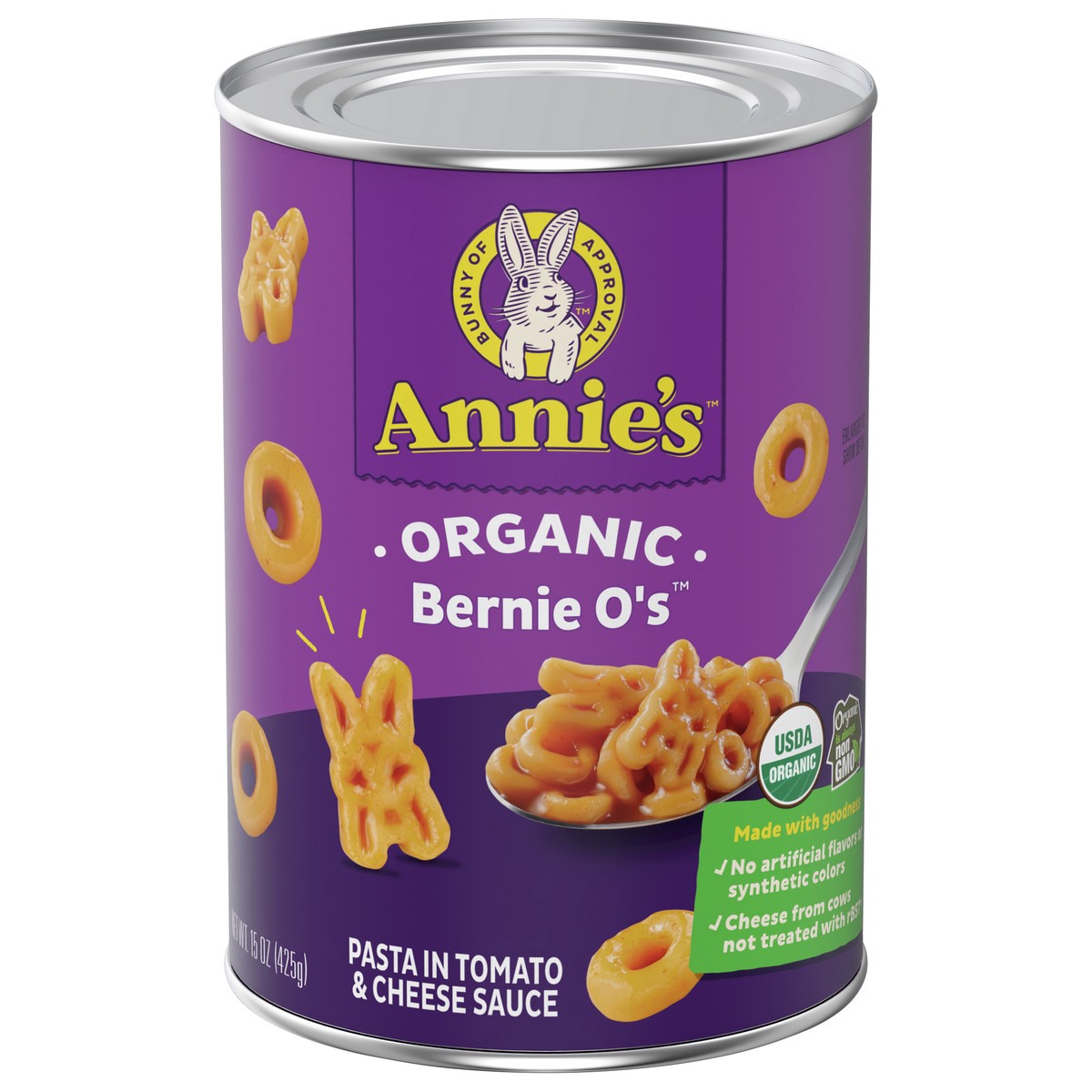 slide 1 of 5, Annie's Organic Bernie O's, Canned Pasta in Tomato & Cheese Sauce, 15 oz., 15 oz