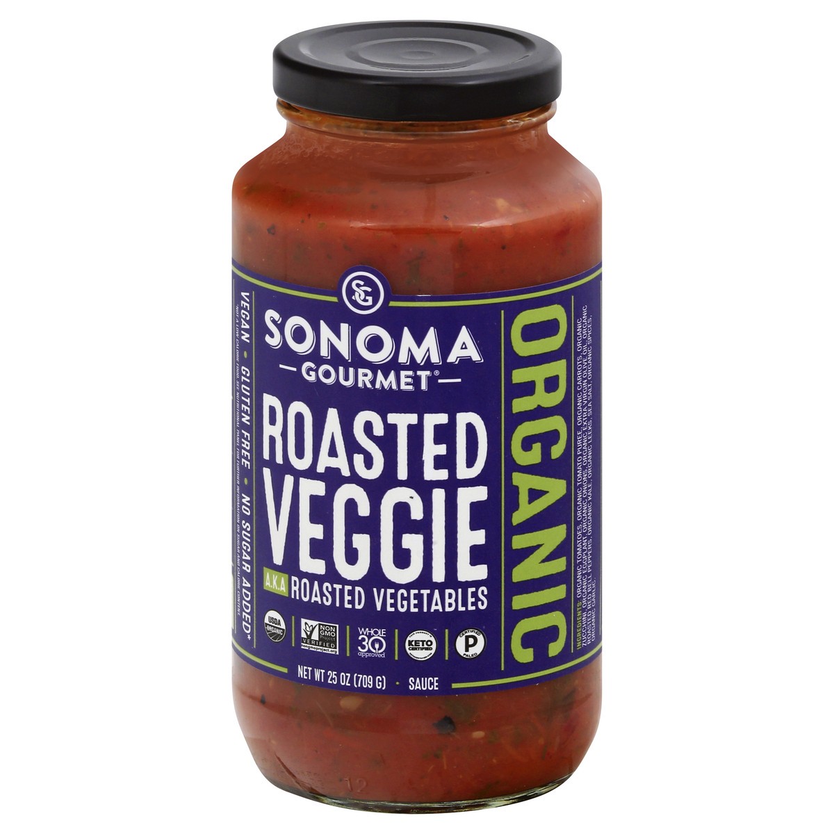 slide 2 of 13, Sonoma Gourmet Organic Organic Roasted Veggie Sauce 25 oz, 25 oz