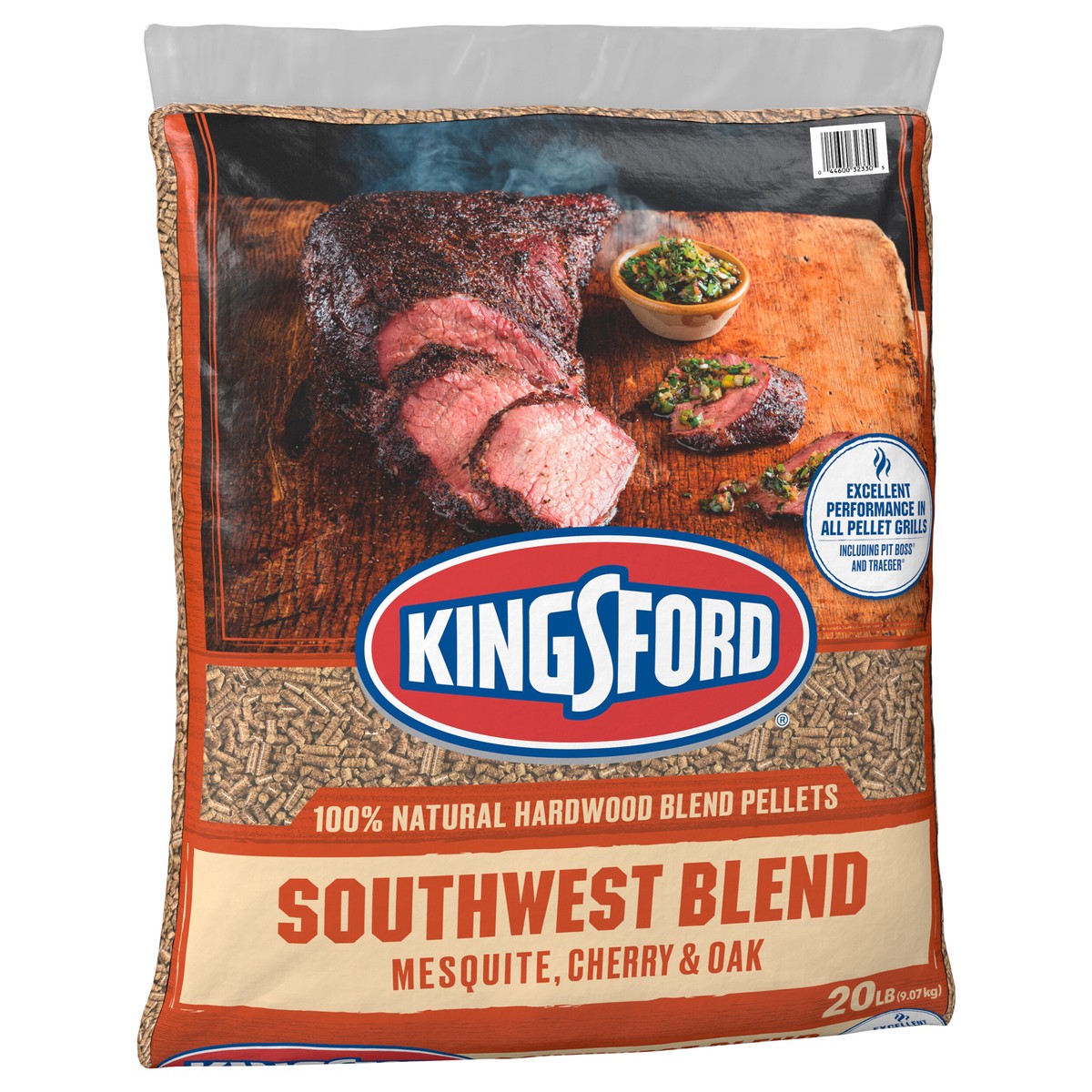 slide 8 of 9, Kingsford Signature Wood Pellets, Blend of Mesquite, Cherry, and Oak, 20lb, 20 lb