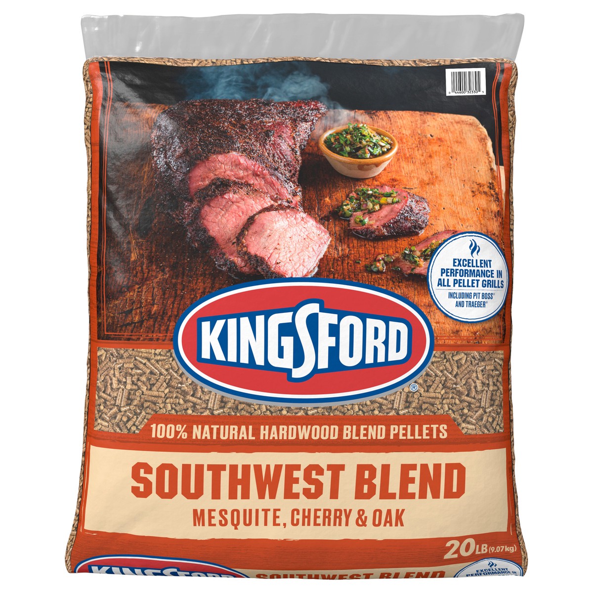 slide 1 of 9, Kingsford Signature Wood Pellets, Blend of Mesquite, Cherry, and Oak, 20lb, 20 lb