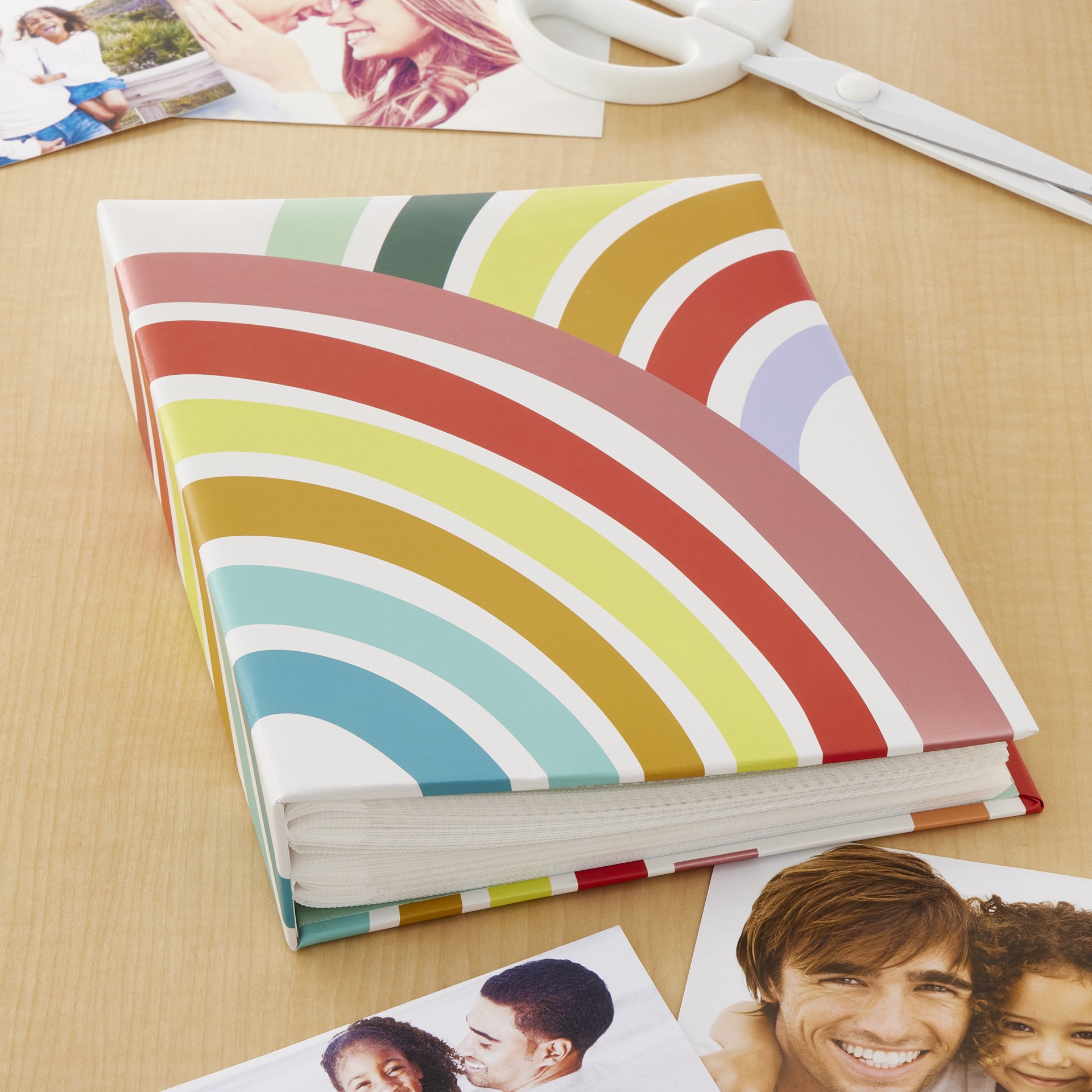 slide 5 of 5, Rainbow Photo Album By Recollections, 7.3 in x 8.8 in