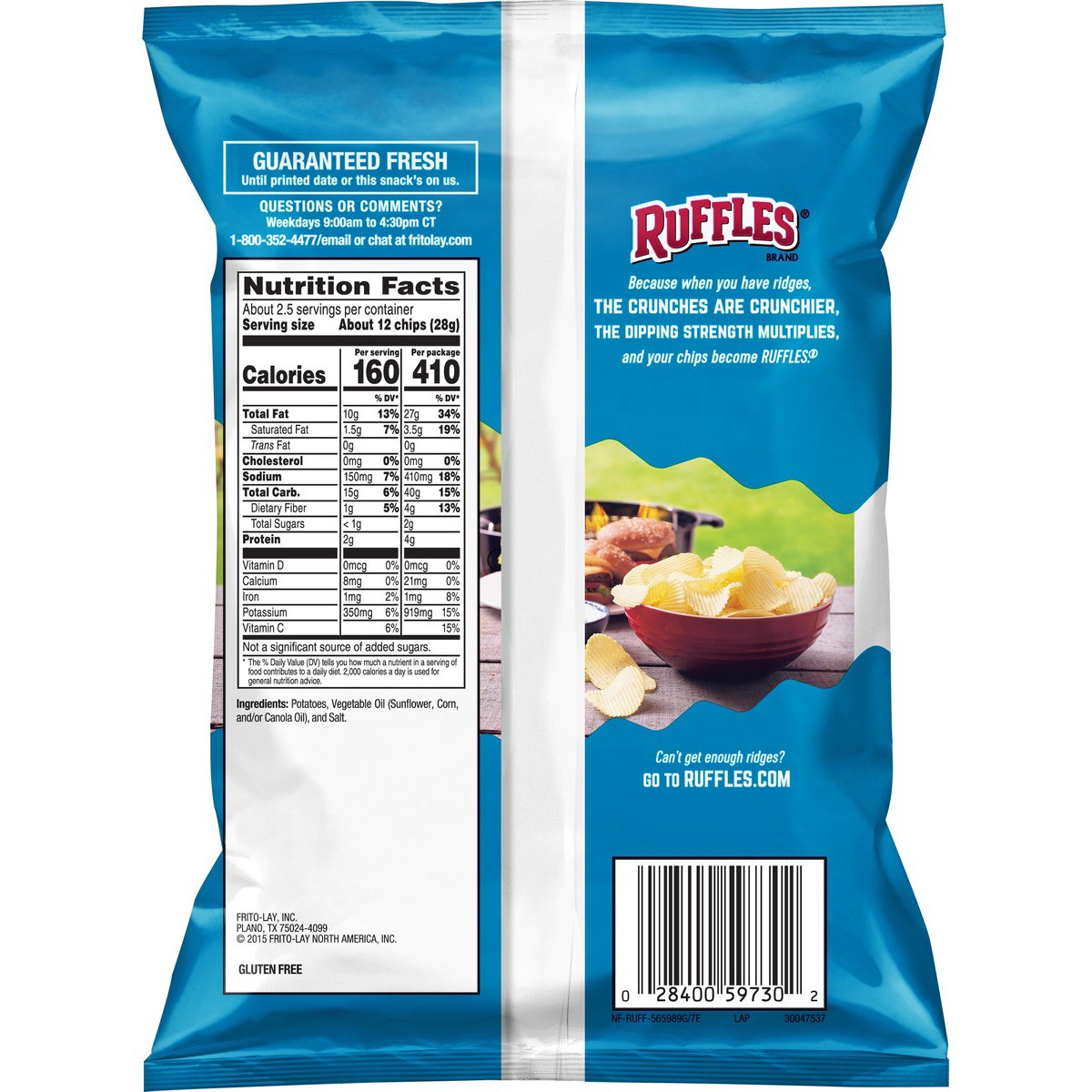 slide 3 of 3, Ruffles Potato Chips, 2.62 oz