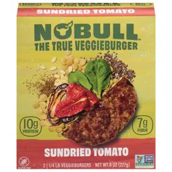 NoBull Sundried Tomato Veggieburgers - 0.5 lb