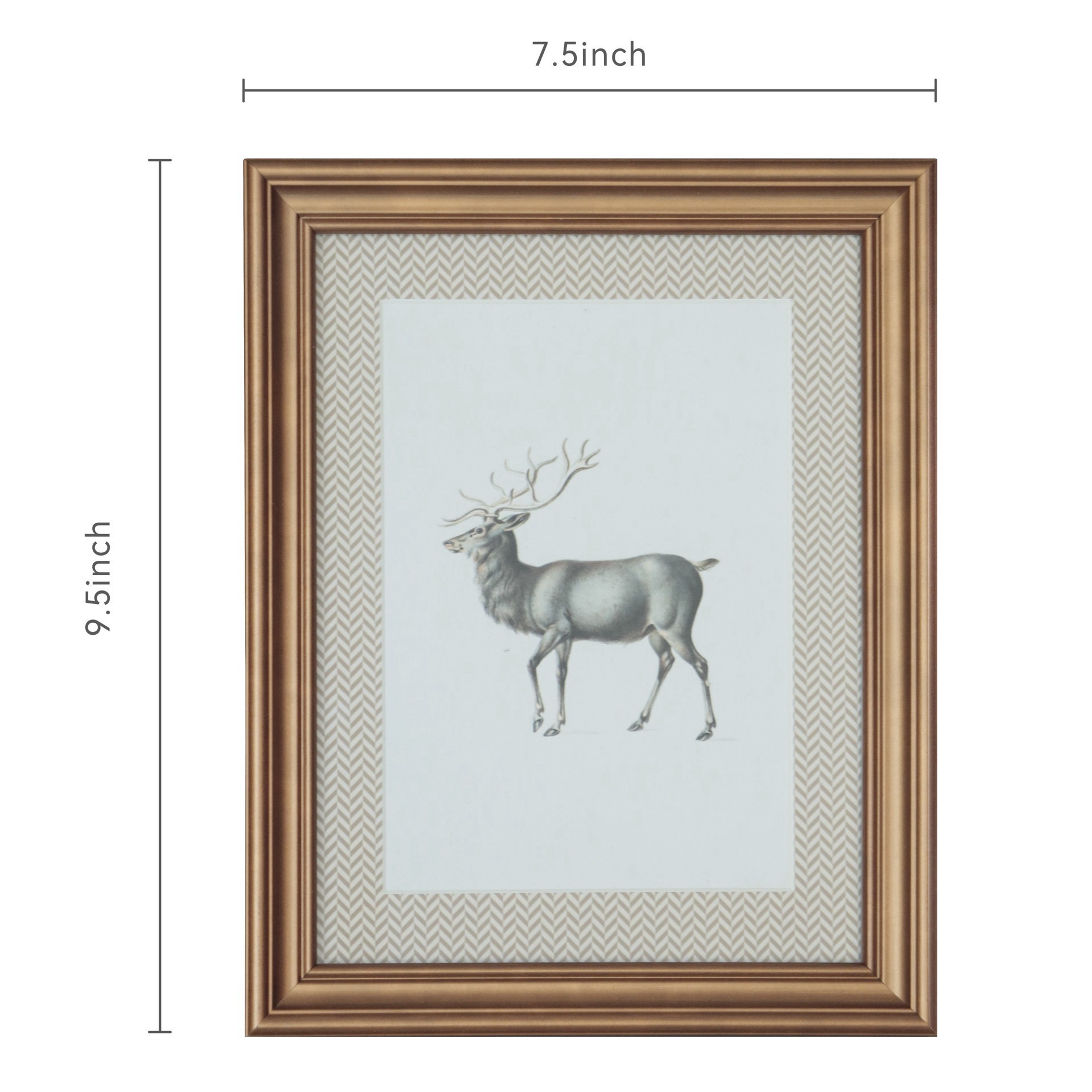 slide 7 of 7, 7.5" X 9.5" Framed Reindeer Tabletop Decor By Ashland, 7.5 in x 9.5 in