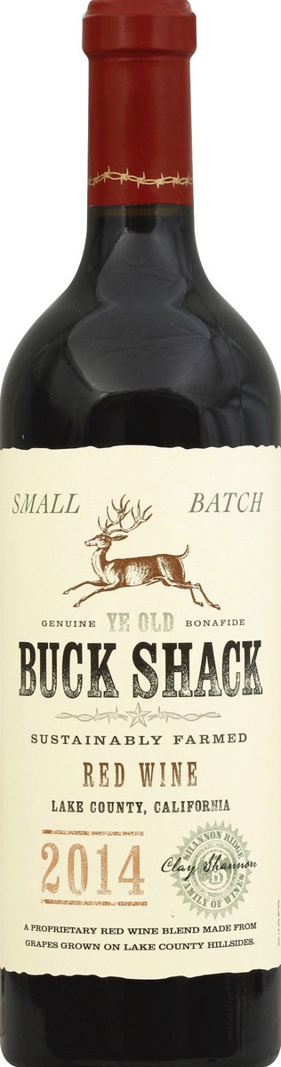 slide 2 of 2, Ye Olde Buck Shack Red Wine, 750 ml