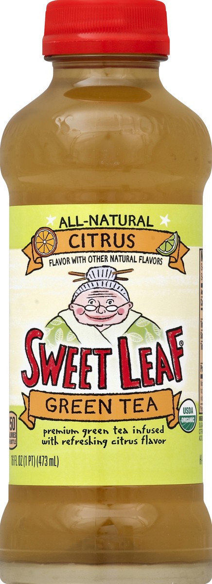 slide 4 of 4, SweetLeaf Organic Citrus Green Tea - 16 fl oz, 16 fl oz