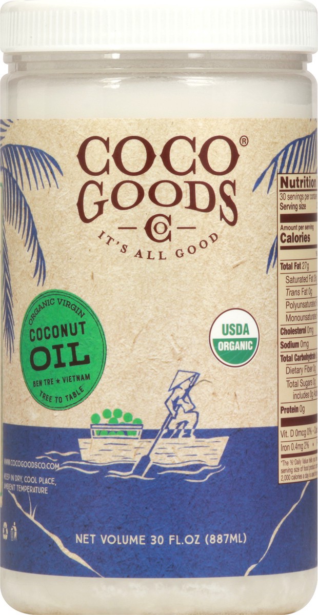 slide 8 of 10, Coco Goods Organic Coconut Oil, 30 oz