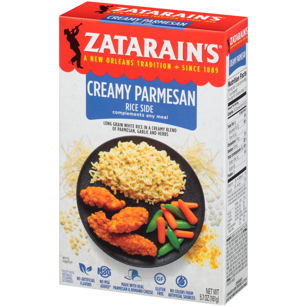 slide 7 of 14, Zatarain's Creamy Parmesan Rice 5.7 oz. Box, 5.7 oz