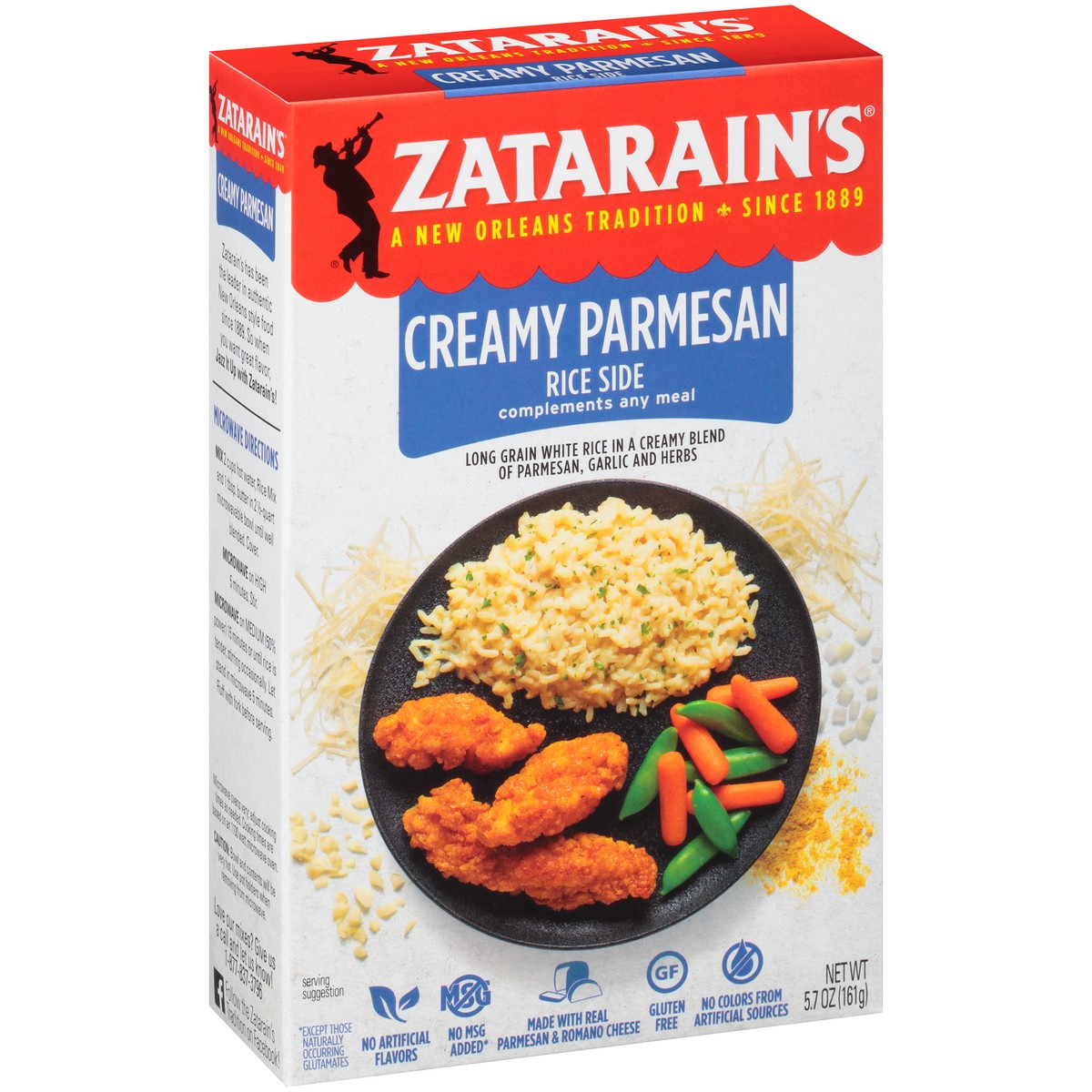 slide 10 of 14, Zatarain's Creamy Parmesan Rice 5.7 oz. Box, 5.7 oz