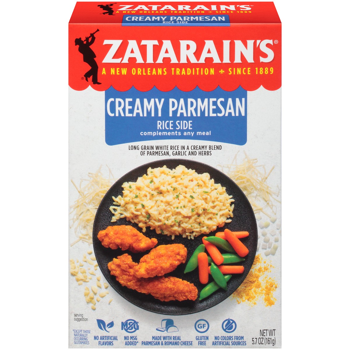 slide 1 of 14, Zatarain's Creamy Parmesan Rice 5.7 oz. Box, 5.7 oz