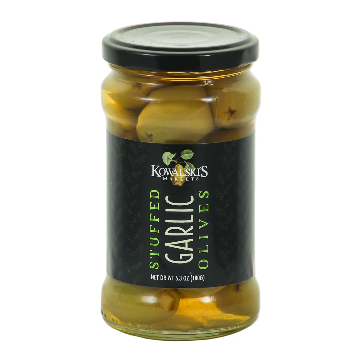 slide 1 of 1, Kowalski's Garlic Stuffed Olives, 6.3 oz