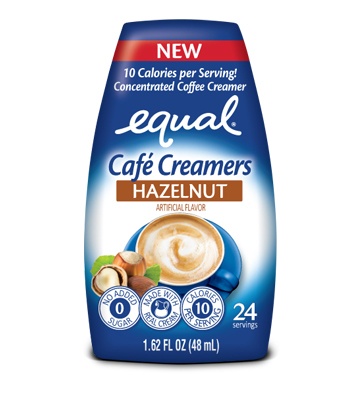 slide 1 of 1, Equal Hazelnut Cafe Creamer, 1.62 oz