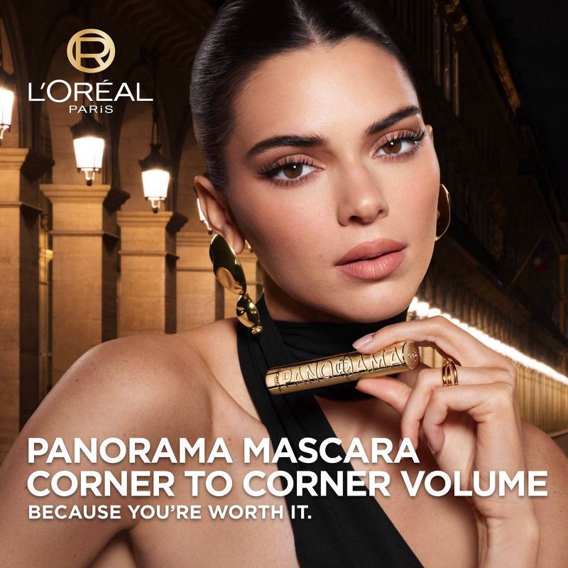 slide 3 of 8, L'Oreal Paris Panorama Waterproof Mascara, Black, 1 ct