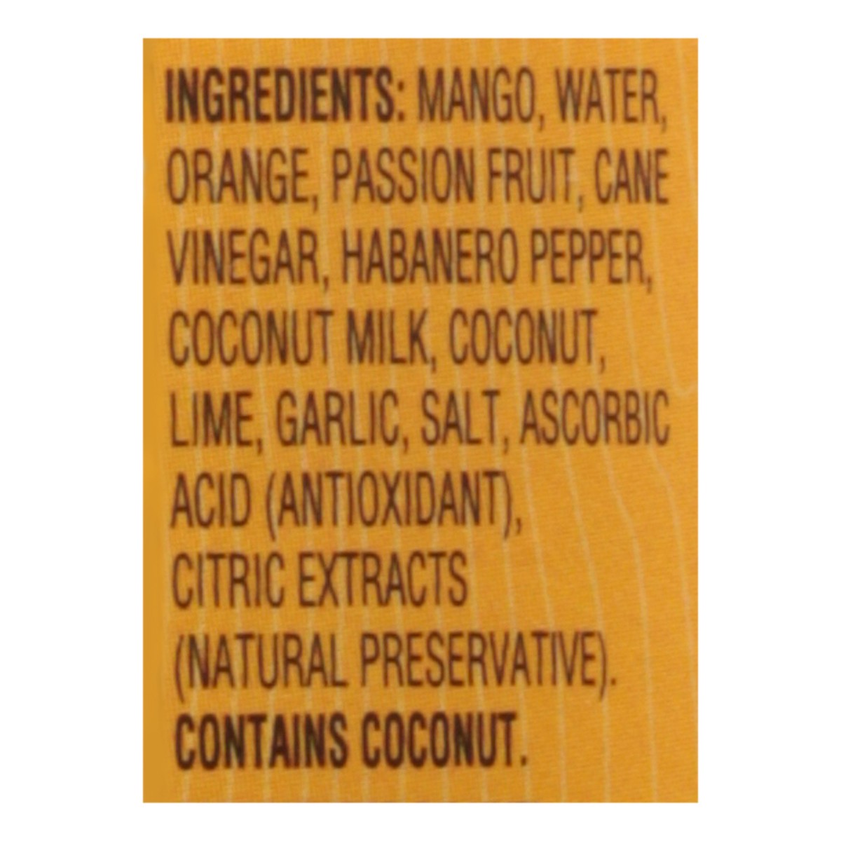 slide 14 of 14, Woodstock Mango Coconut Habanero Sauce 9.7 fl oz, 9.7 fl oz