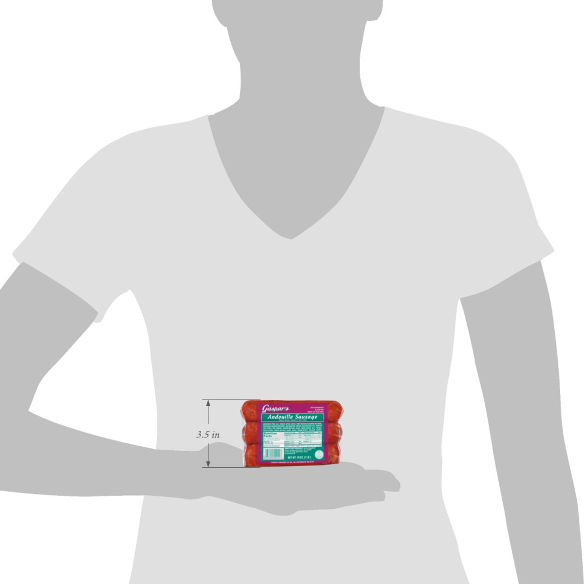 slide 7 of 12, Gaspars Andouille Sausage - 1 LB, 1 lb