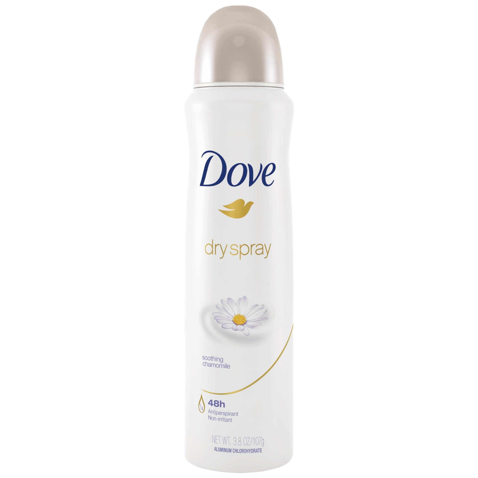 slide 1 of 4, Dove Dry Spray Soothing Chamomile Antiperspirant Deodorant, 3.8 oz