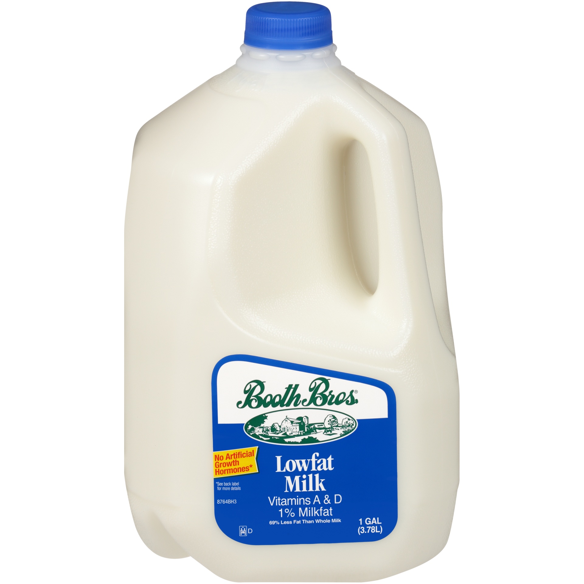 slide 1 of 7, Booth Bros. 1% Lowfat Milk, 1 Gallon, 1 gal