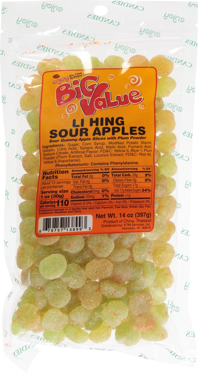 slide 7 of 14, Enjoy Big Value Apples Li Hing Sour 14 oz, 14 oz