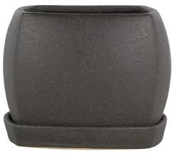 8 Inch Marmont Planter Black