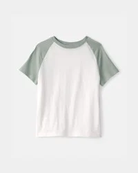 Carter's Kid Colorblock T-Shirt - Green/White - XS
