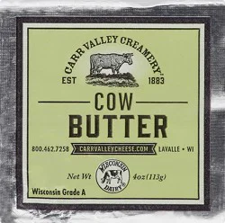 Carr Valley Creamery Cream Butter 4 oz